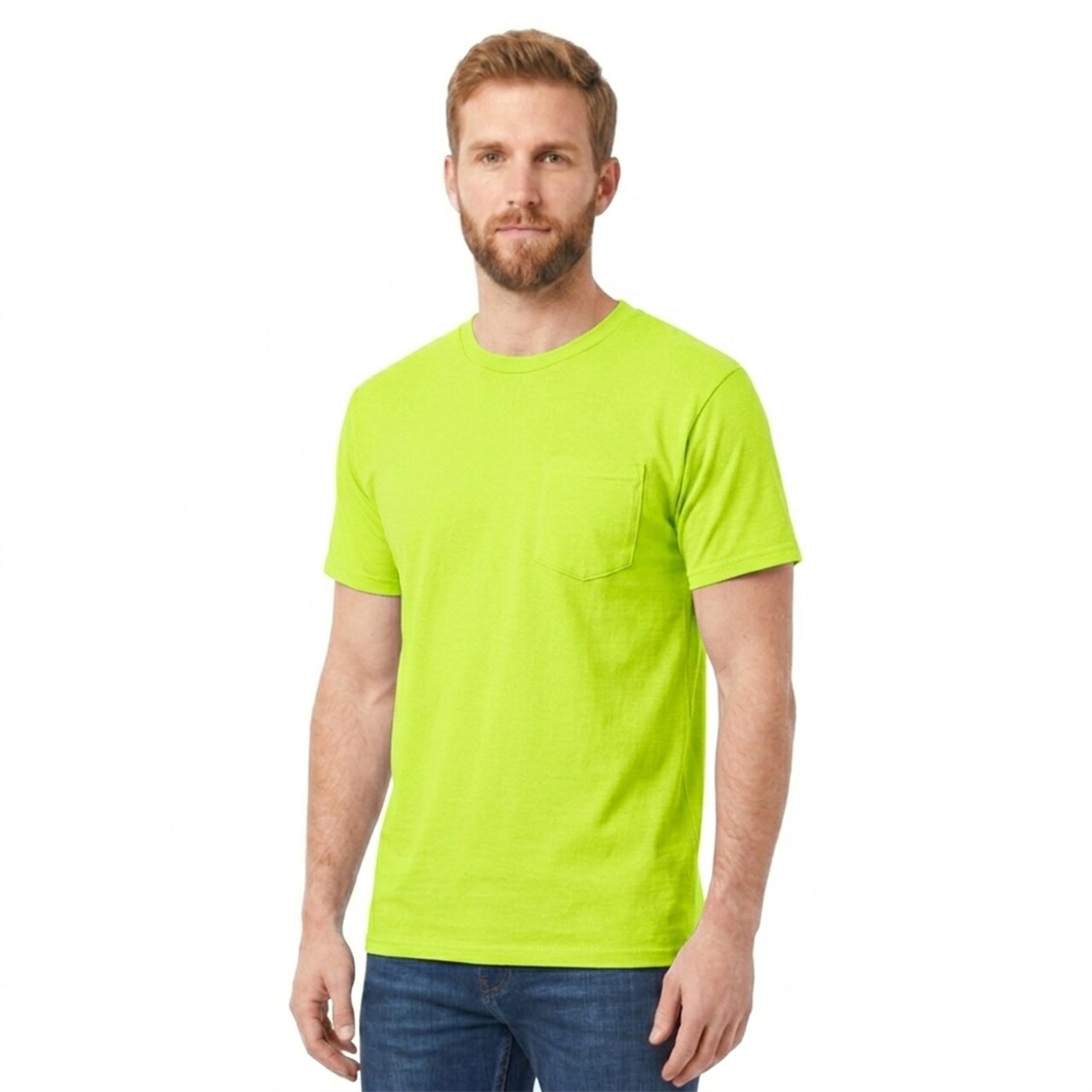 Gildan® Ultra Cotton Short Sleeve Heavyweight Pocket Crewneck T-Shirt 100% Cotton for Crafting Utility Tee